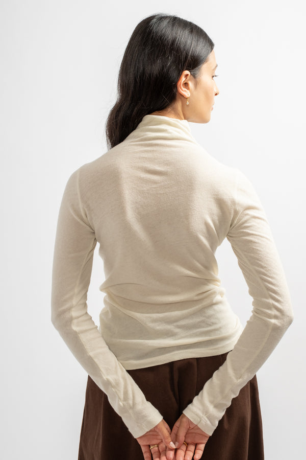 Turtle Neck L/S in Natural