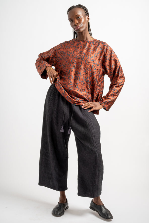 Wide Pants in Charcoal