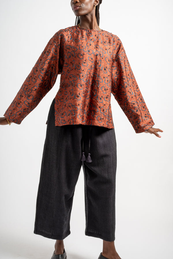 Wide Pants in Charcoal