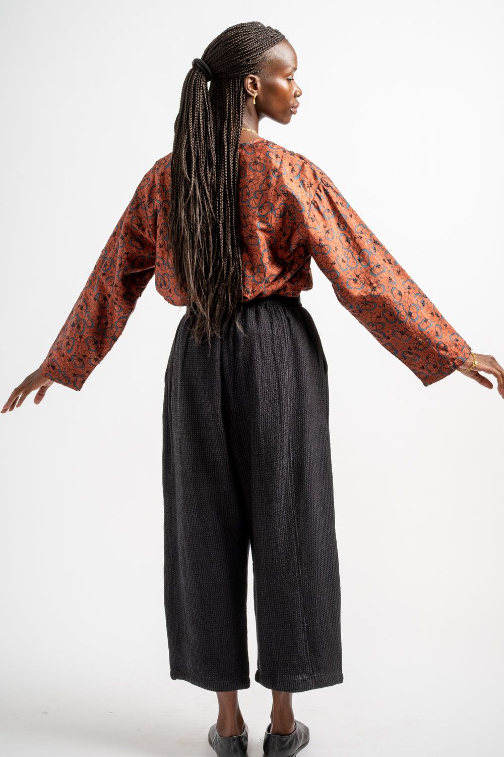 Wide Pants in Charcoal