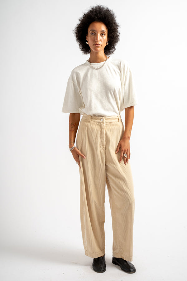 Corduroy Curved Pants