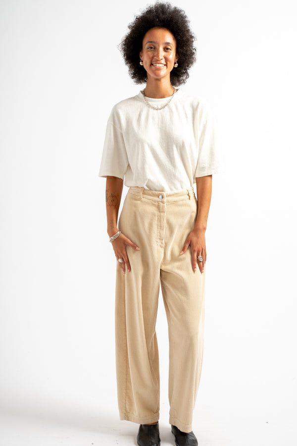 Corduroy Curved Pants