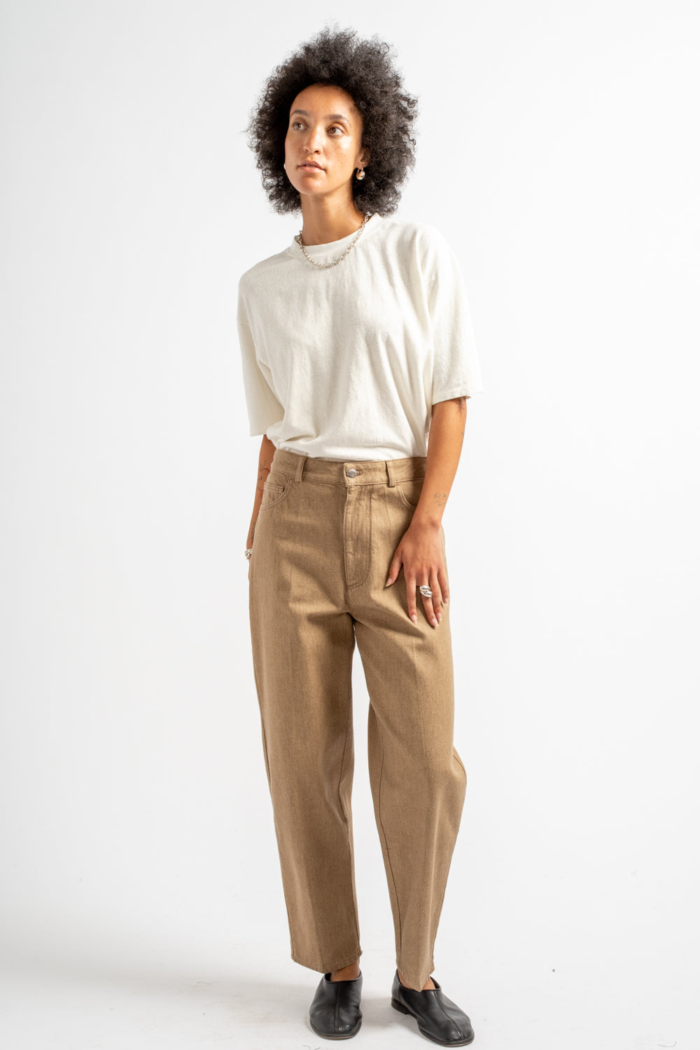 Denim Carrot Pants