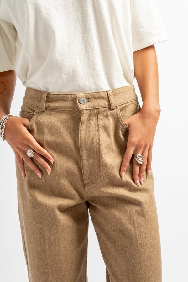 Denim Carrot Pants