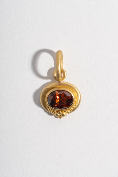 Cluster Granulation African Zircon Pendant