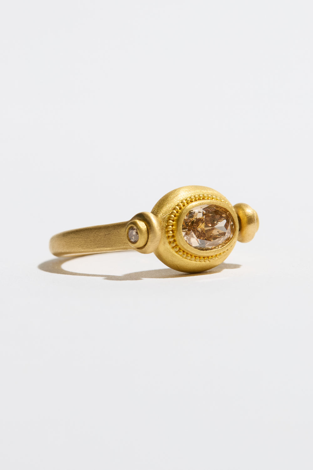 Champagne Diamond Swivel Ring