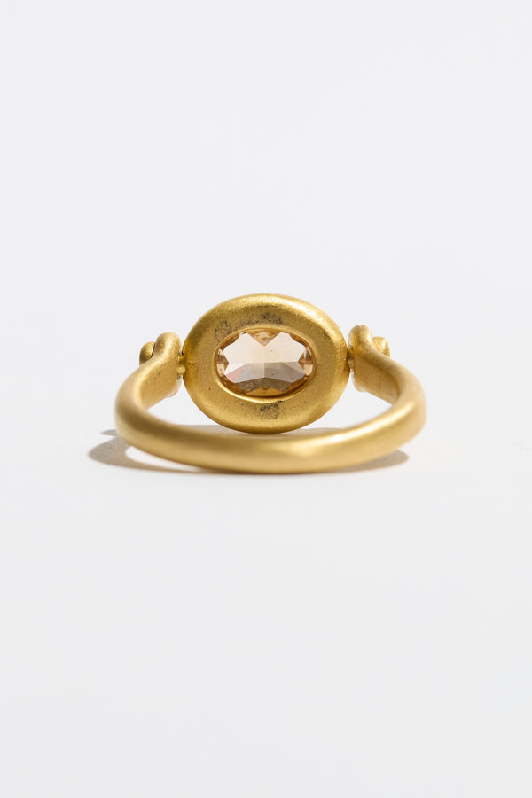 Champagne Diamond Swivel Ring