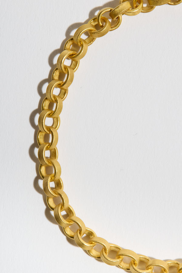 Flat Rolo Chain Bracelet
