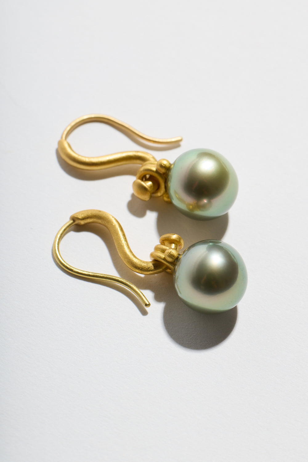 Linked Flawless Tahitian Pearl Earrings