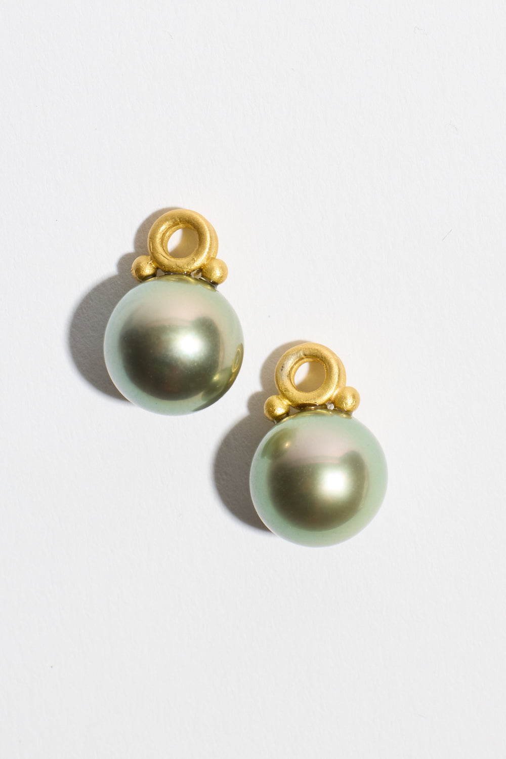 Linked Flawless Tahitian Pearl Earrings