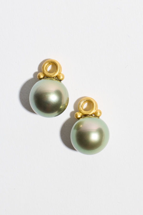 Linked Flawless Tahitian Pearl Earrings