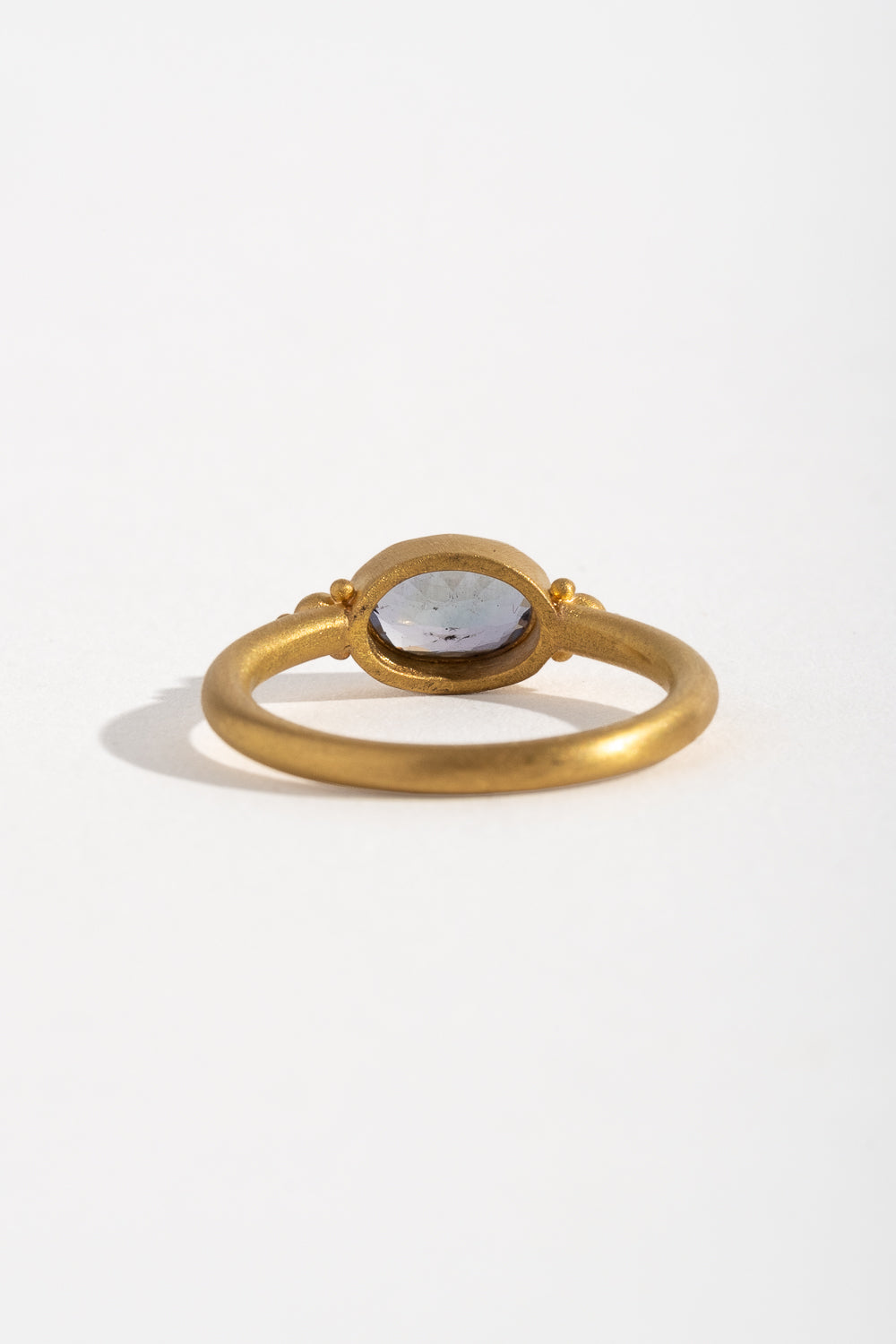 Oval Tanzanite Bezel Ring
