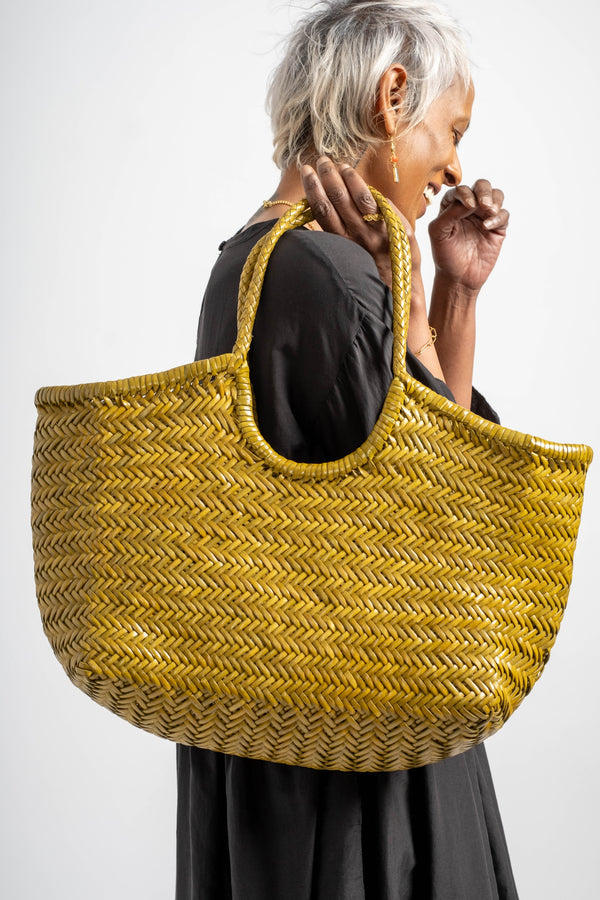 Nantucket Basket in Bamboo Green