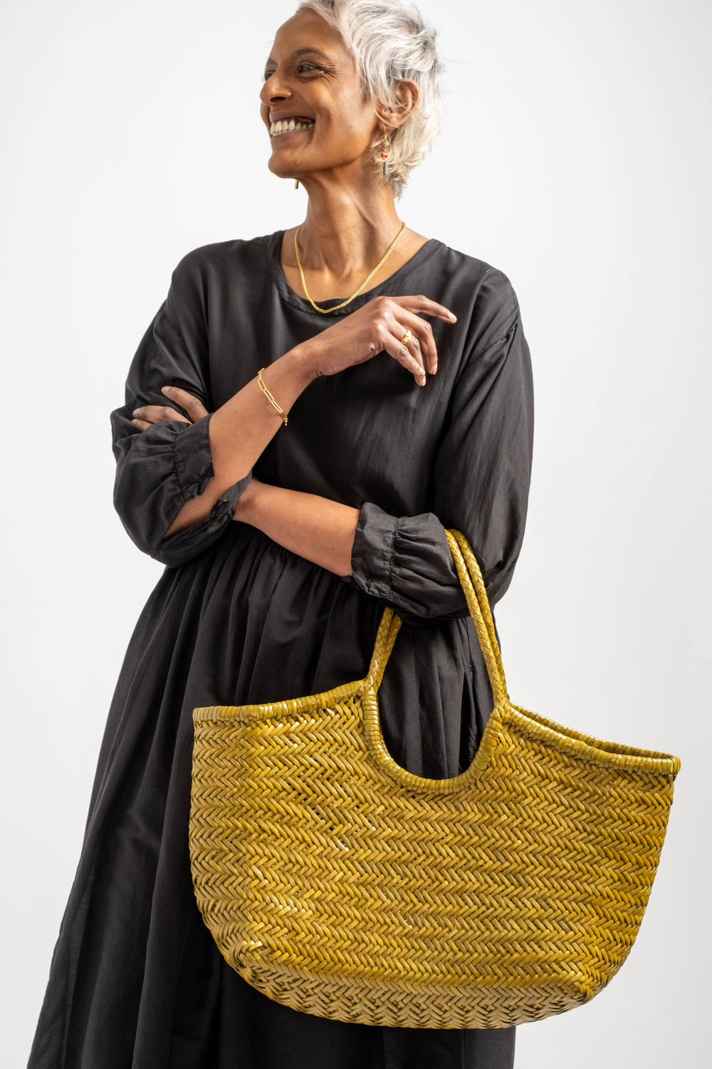 Nantucket Basket in Bamboo Green