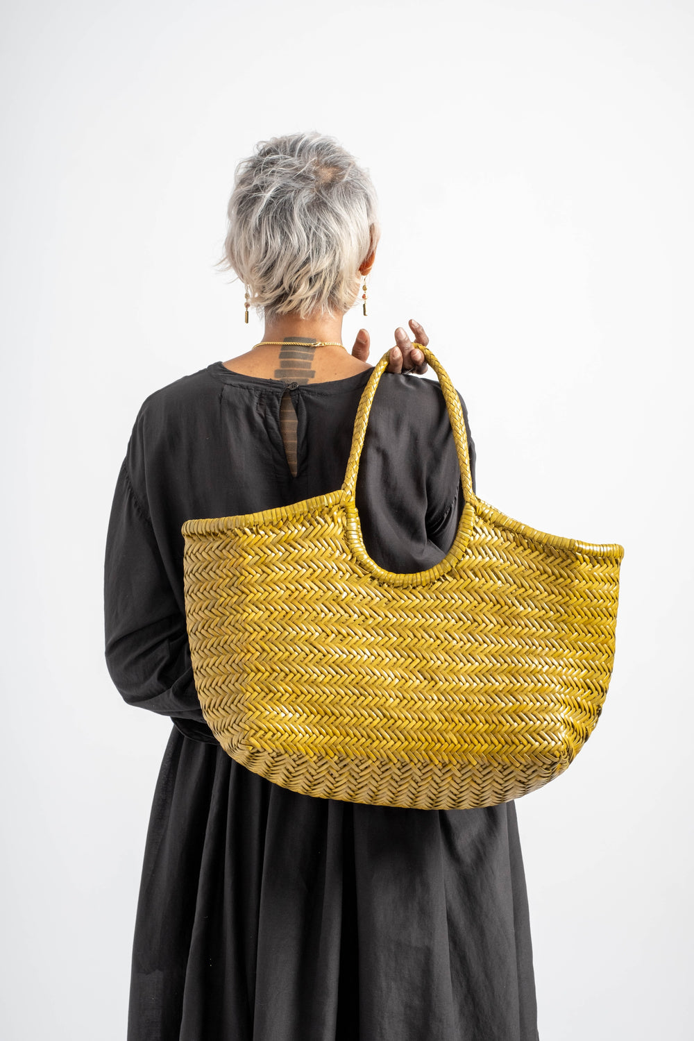 Nantucket Basket in Bamboo Green