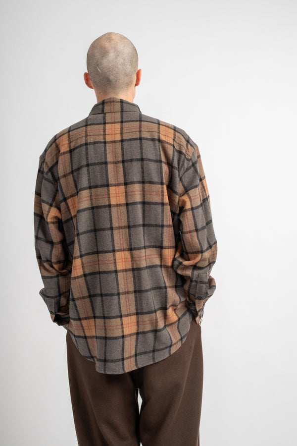 Big Shirt Two Wool/Cashmere Check Black/Grey/Beige