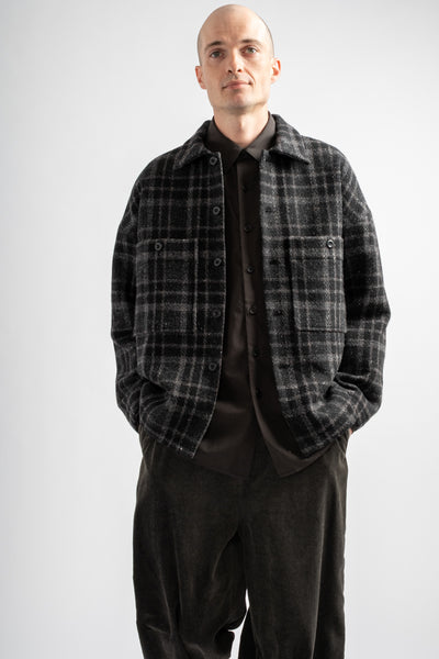 Field Shirt Two Wool Tweed Check Black/Grey