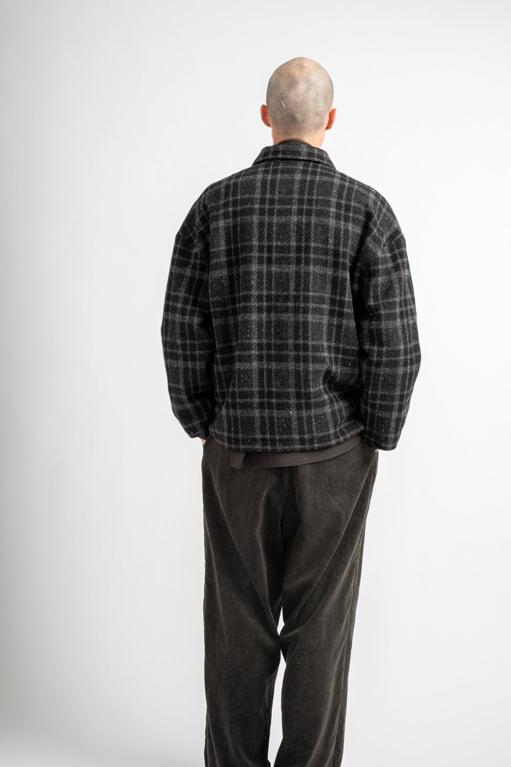 Field Shirt Two Wool Tweed Check Black/Grey