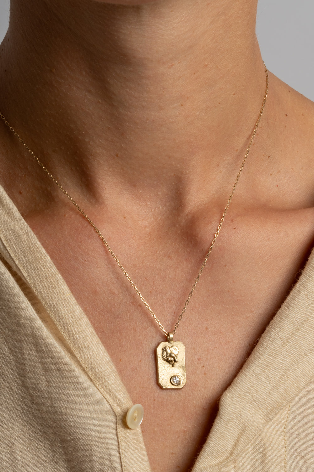 14K + Diamond Destined Necklace