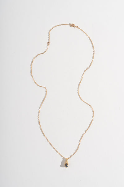 14K + Sapphire Bleuet Necklace