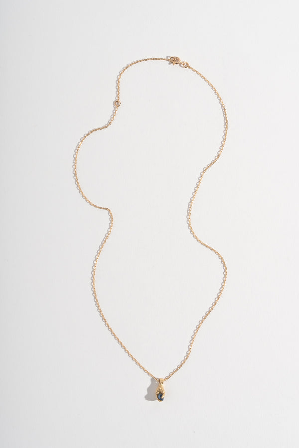 14K + Sapphire Bleuet Necklace