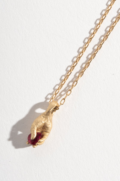 14K + Sapphire Claret Necklace