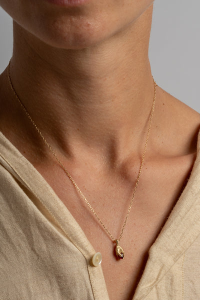14K + Sapphire Claret Necklace
