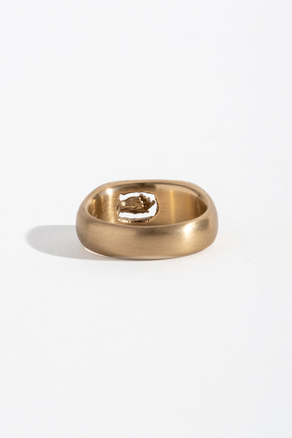 9K + Diamond Dig Ring
