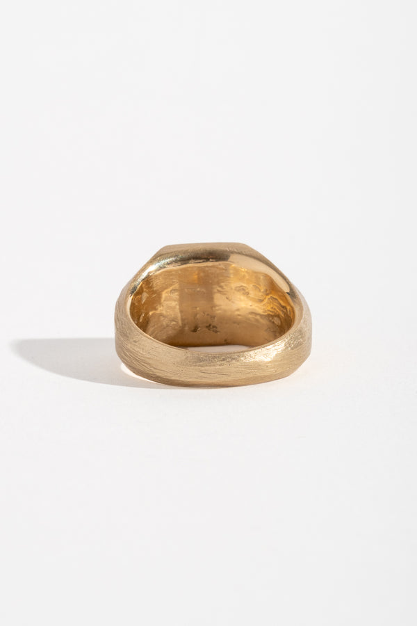9K Sailboat Signet Ring