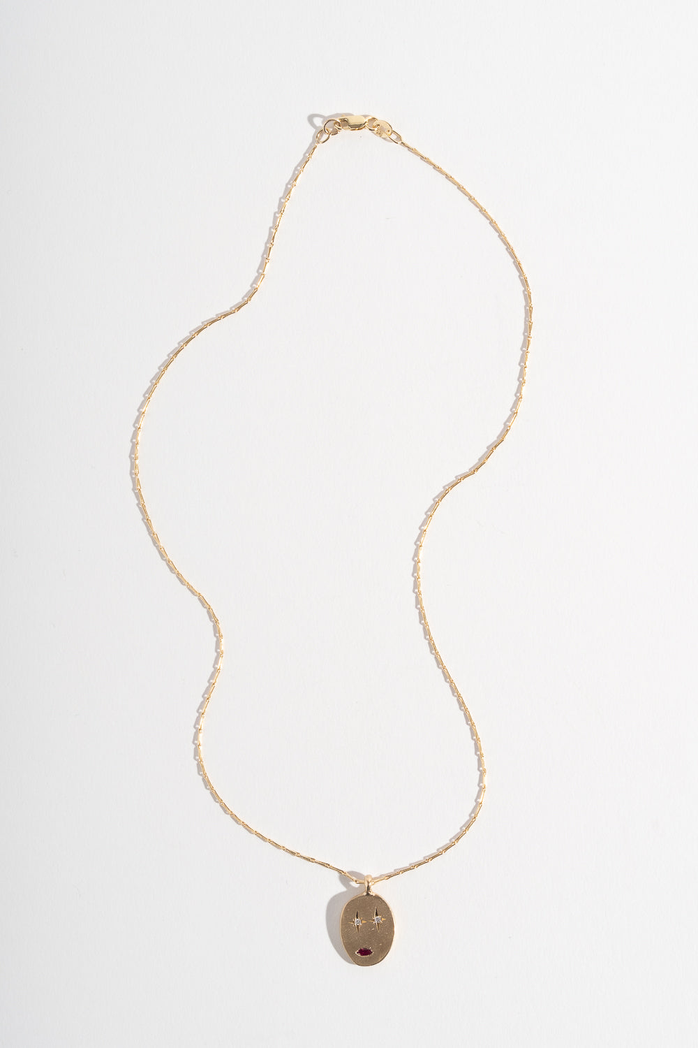 9K + Sapphire Face Mask Pendant No. 41