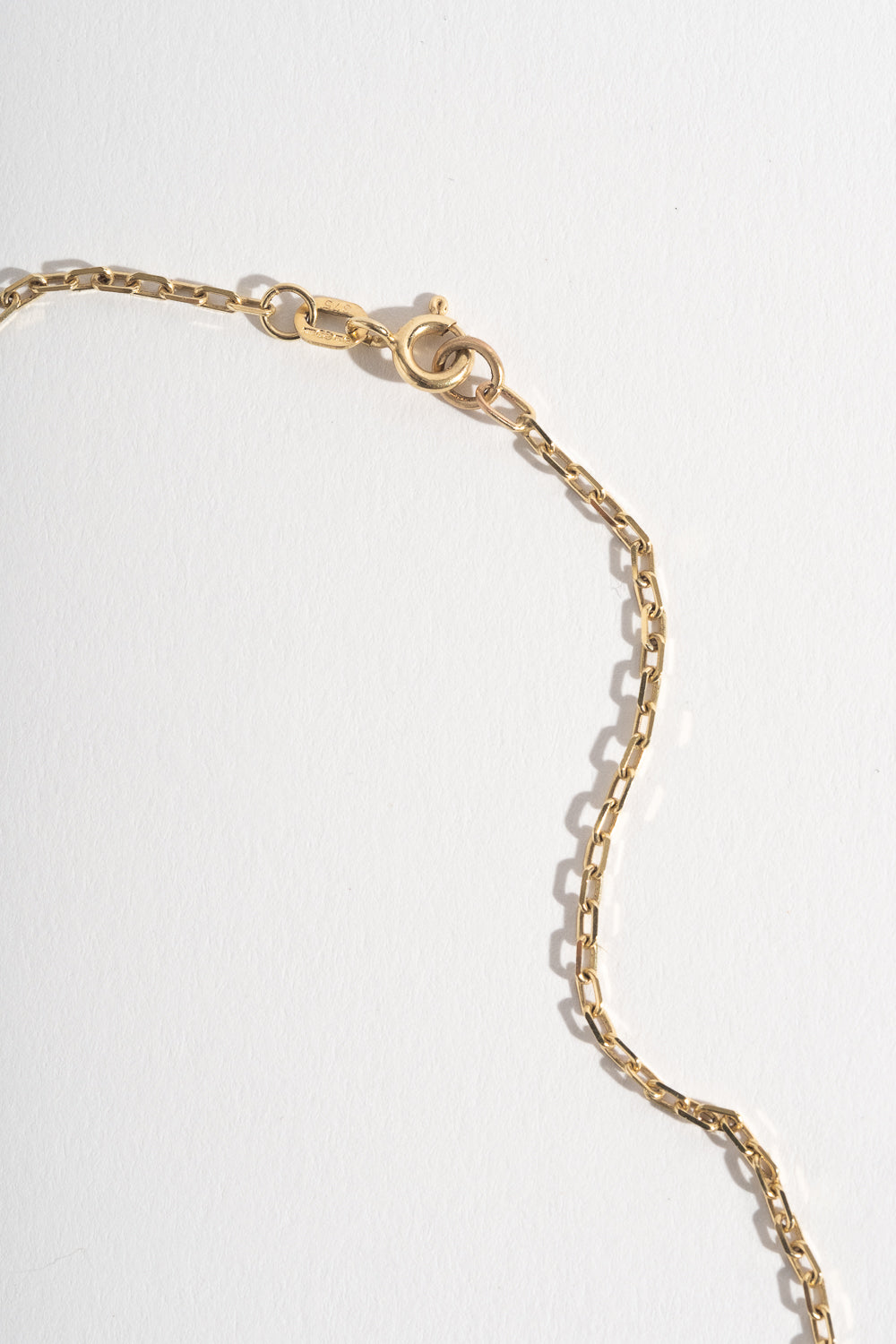 9K + Sapphire Postcard Necklace