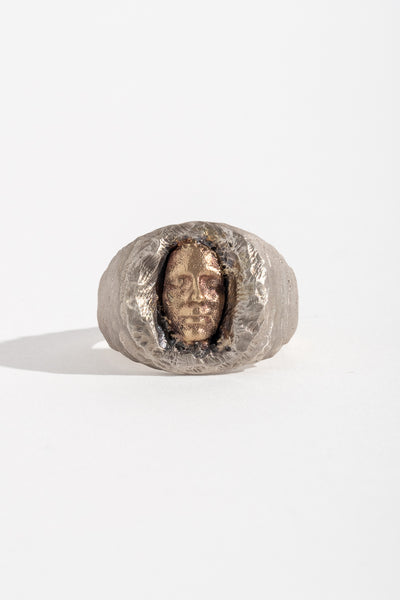 Sterling + 9K Midas Ring A