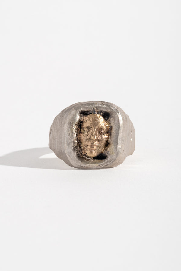 Sterling + 9K Midas Ring B