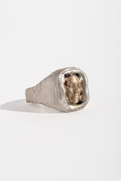 Sterling + 9K Midas Ring B