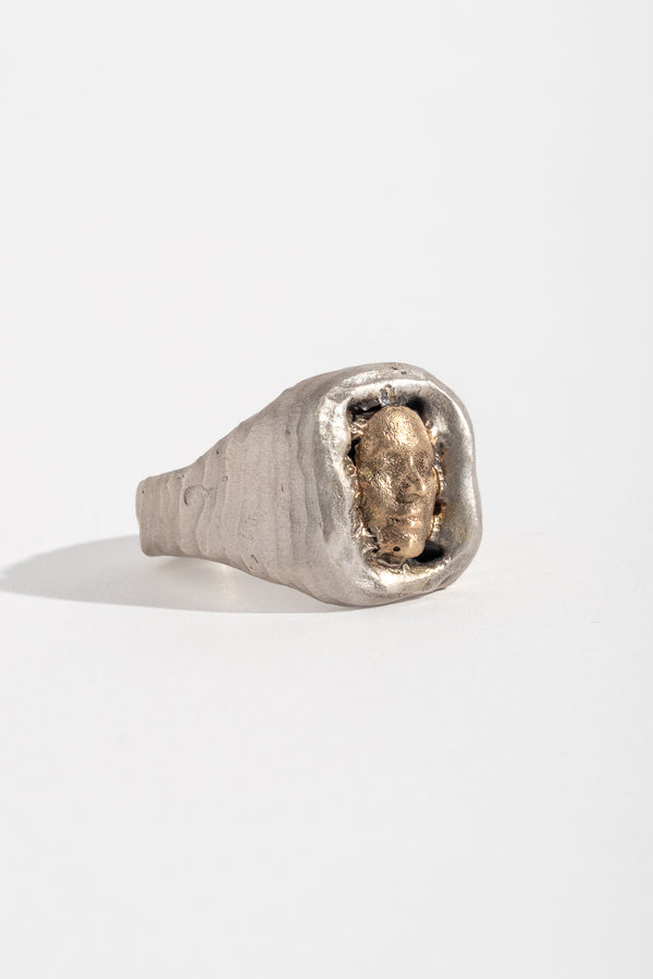 Sterling + 9K Midas Ring B