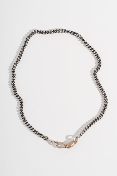 Sterling + 9K Partner Necklace