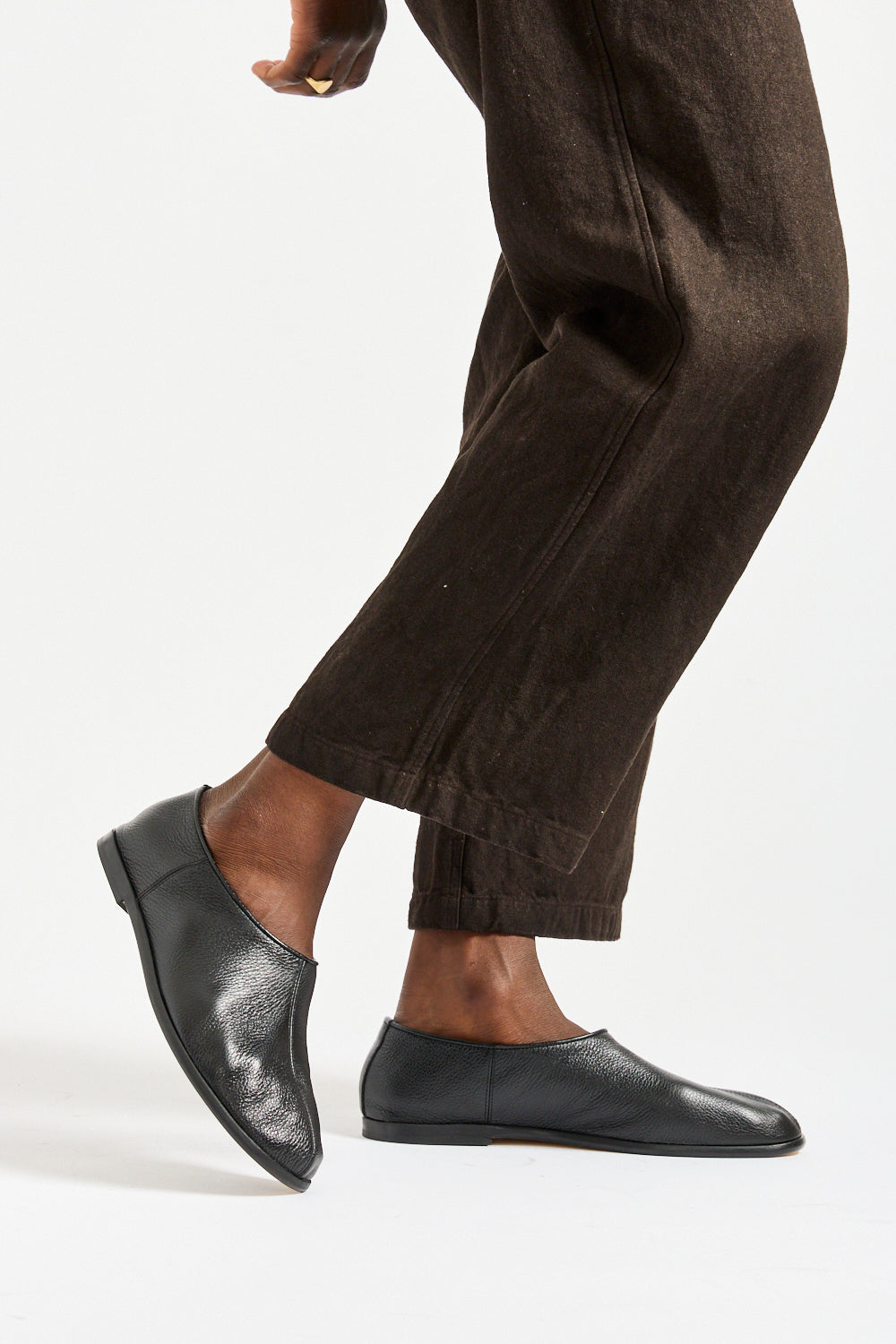 Men's Heel Socks in Black