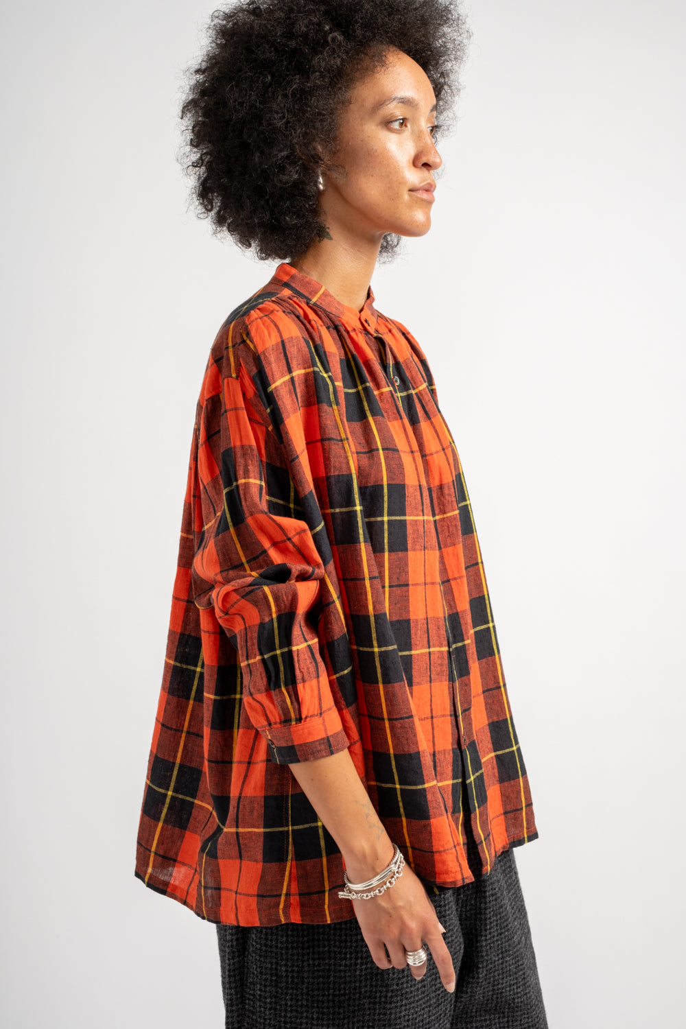 Check Shirt in Orange