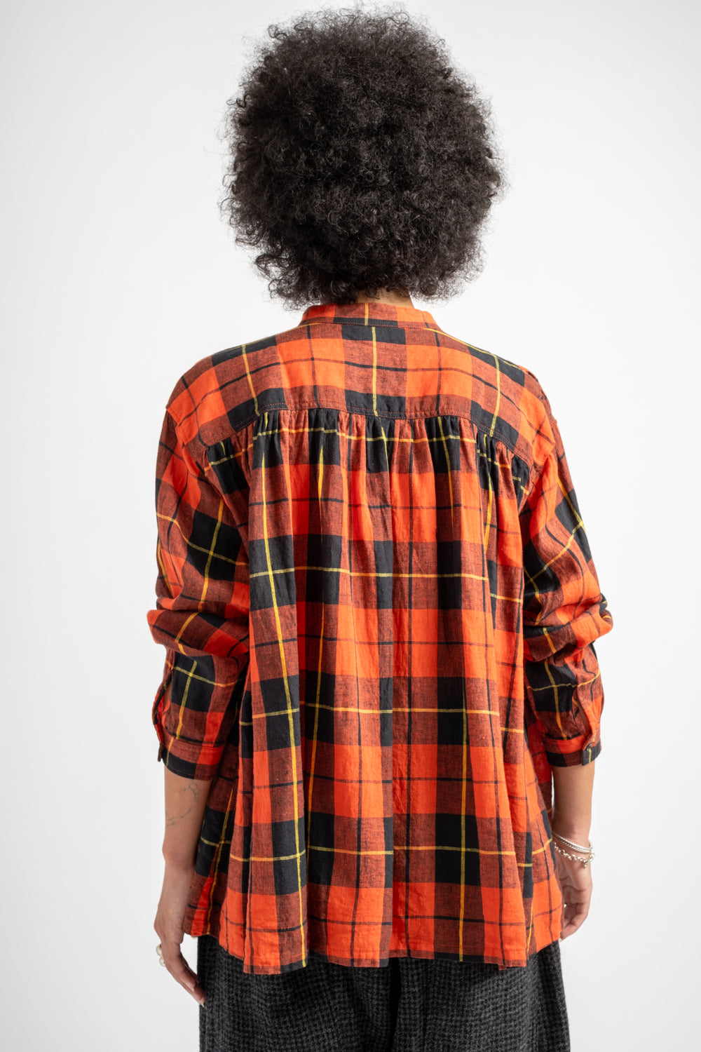 Check Shirt in Orange