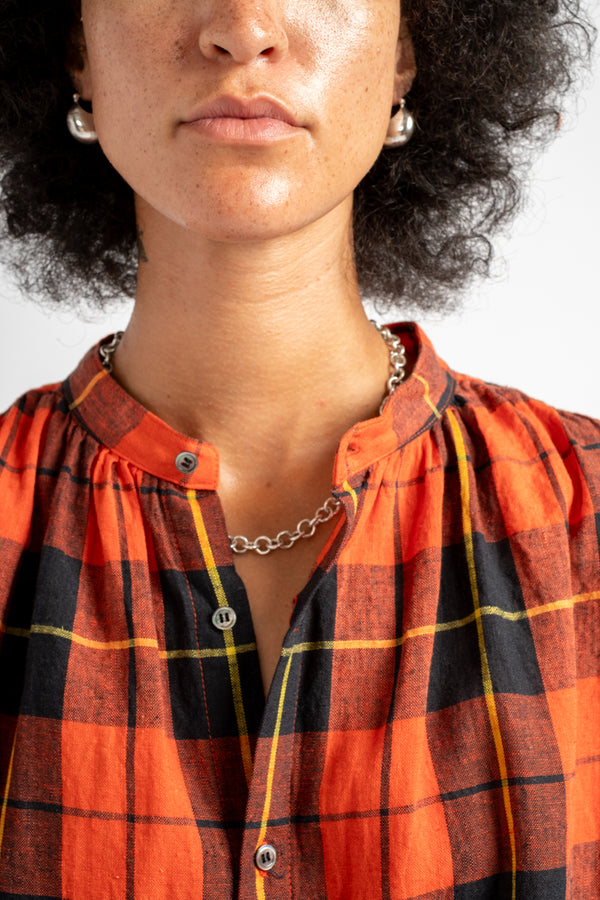 Check Shirt in Orange