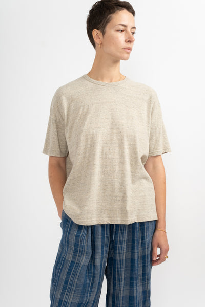 Cotton T-Shirt in Beige