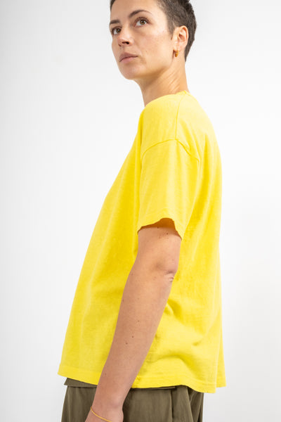 Cotton T-Shirt in Yellow