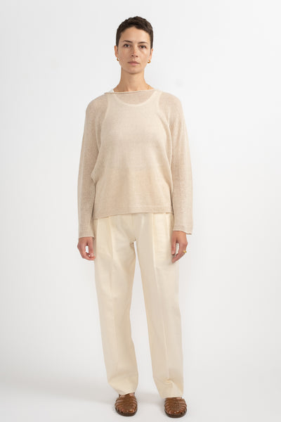 Japan Whole Garment Pullover in Natural