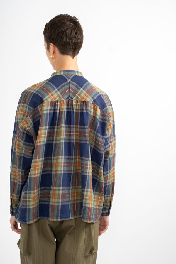 Tartan Shirt in Navy
