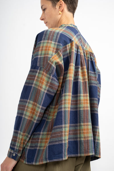 Tartan Shirt in Navy