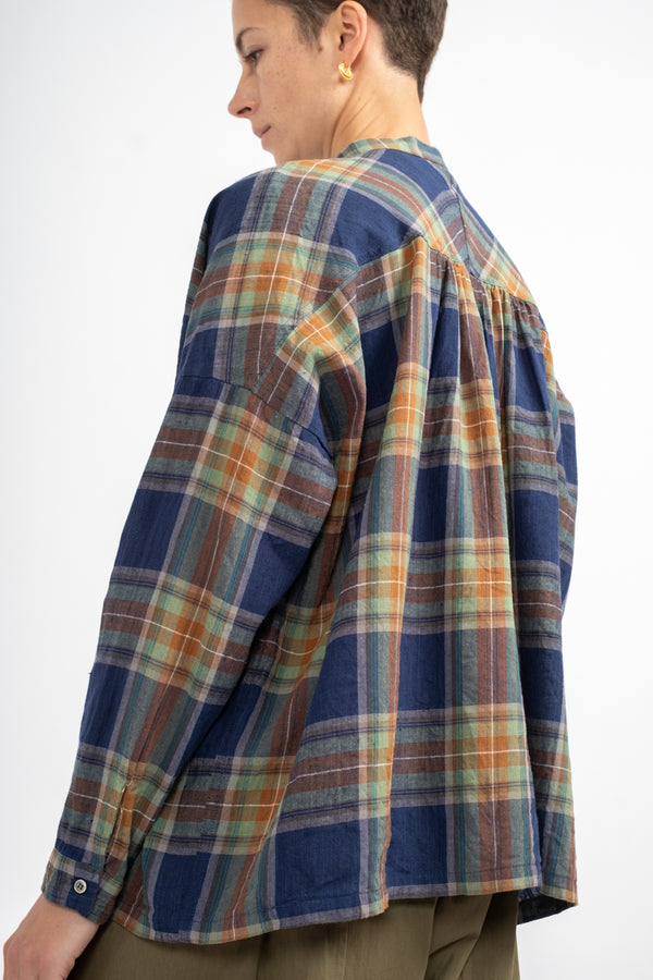 Tartan Shirt in Navy