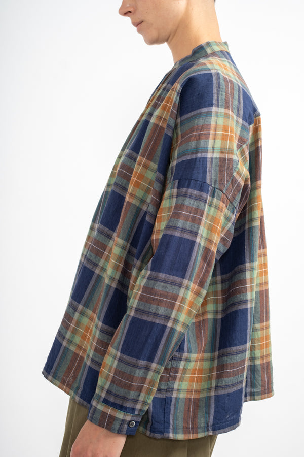 Tartan Shirt in Navy