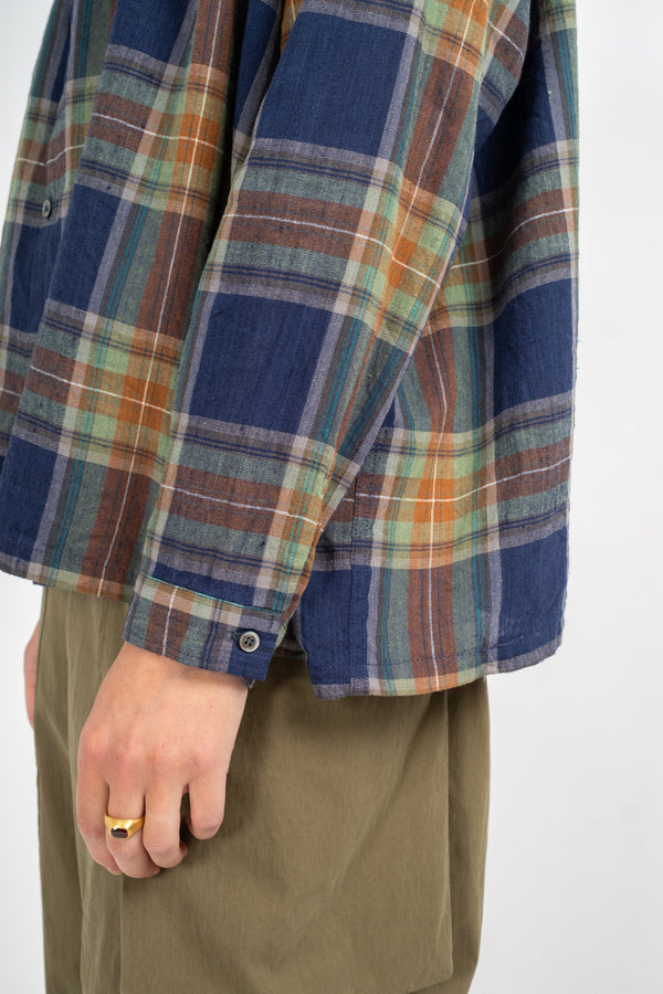 Tartan Shirt in Navy