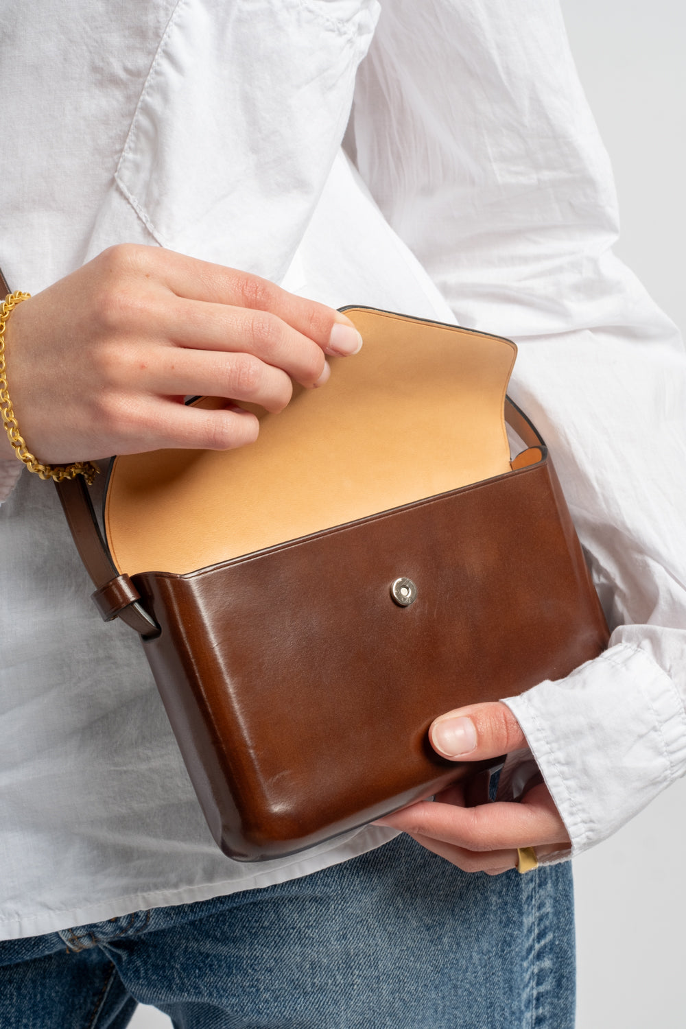 Cell Phone Bag in Cappuccino