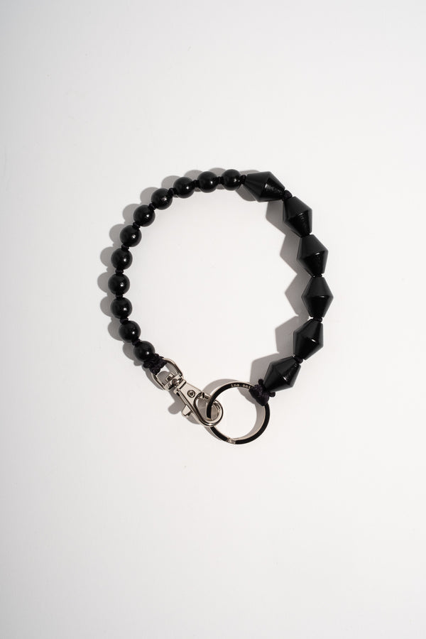 Perlen Zickzack Short in Black